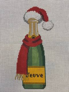 CLV004-SC Veuve Bottle- Santa Hat & Scarf by C'ate La Vie (thumbnail)