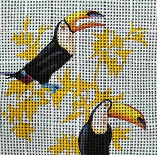 Two Toucans Canvas by Colors of Praise Art Studio (thumbnail)