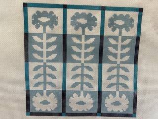 Flowered Quilt - Blue by Cabell Stitchery (thumbnail)