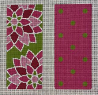 graphic flower eyeglass case, pink by Pepperberry Designs (thumbnail)