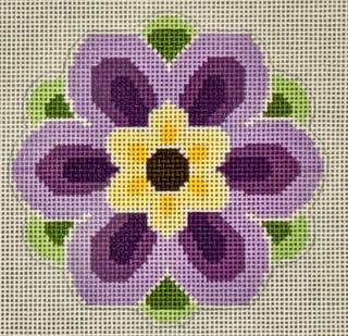 Geometric Flower Insert Purple by Laura Love Designs (thumbnail)