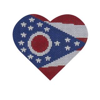 Ohio Flag Heart by Pepperberry Designs (thumbnail)