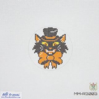Retro Halloween Cat Canvas by Tilli Tomas (thumbnail)