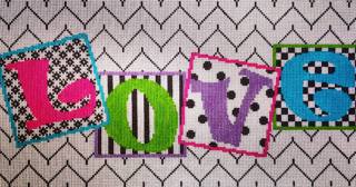 LOVE Colorful Squares by Janice Holden Designs (thumbnail)