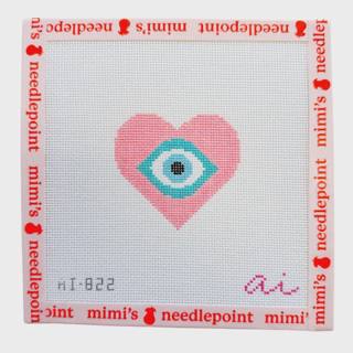 Feeling Pink Heart Evil Eye by Allison Ivy Designs (thumbnail)