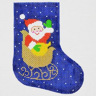 Stocking Insert - Santa in Sleigh by Lee's Needle Arts (thumbnail)