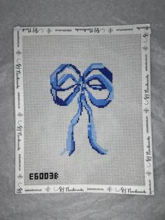 Eleven Gables Blue Bow by Stitch Style Needlepoint (thumbnail)