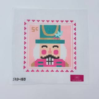 Nutcracker Stamp Pillow Canvas by Stitch Rock Designs (thumbnail)