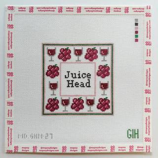Juice Head Coaster Canvas by Mopsey Designs (thumbnail)