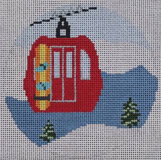 Gondola with Snowboard by Blue Ridge Stitchery (thumbnail)