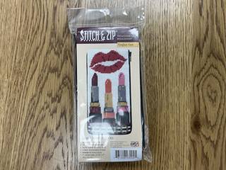 XOXO Lipsticks Eyeglass Case Stitch & Zip SZ3004 by Alice Peterson (thumbnail)