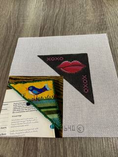 Lips triangle bookmark by Patti Mann (thumbnail)