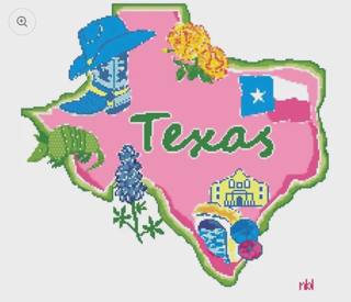 State of Texas - 13 mesh by Blue Waters Needlepoint (thumbnail)