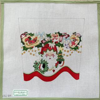 Santa holding wreath & tree cuff by Strictly Christmas (thumbnail)