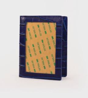 Self Finishing Passport Cover-Croc Blue by Rachel Barri Designs (thumbnail)