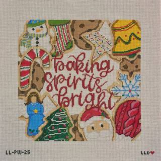 Baking Spirits Bright Pillow 13 by Laura Love Designs (thumbnail)