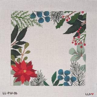 White Botanical Pillow Blank* by Laura Love Designs (thumbnail)