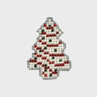 Red and White Tree Mini by M F Needlepoint (thumbnail)