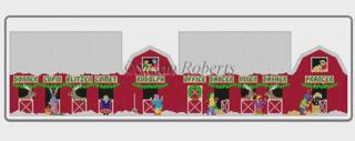 Reindeer Barn 3D house by Liz Goodrick-Dillon (Tapestry Tent, via Susan Roberts) (thumbnail)