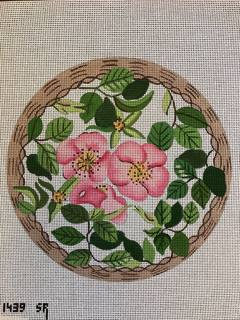 Wild Rose Large Round by Liz Goodrick-Dillon (Tapestry Tent, via Susan Roberts) (thumbnail)