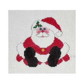 Ornament - Sitting Santa (Walker Street Designs) by CBK Needlepoint (thumbnail)
