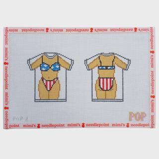 Bikini Shirt - USA by POP! Needle Arts (thumbnail)