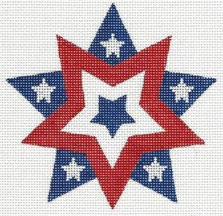 Patriotic - Double Star by Pepperberry Designs (thumbnail)