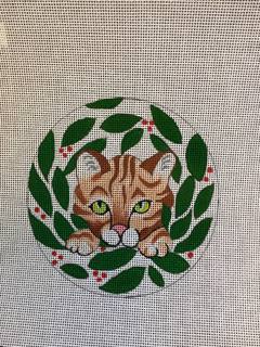 Kitten in Wreath by Liz Goodrick-Dillon (Tapestry Tent, via Susan Roberts) (thumbnail)
