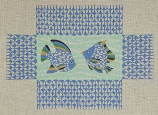 Tropical Fish Brick by Kate Dickerson Needlepoint Collections (thumbnail)