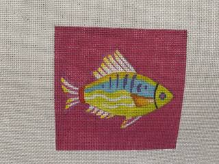 Fish Coaster - Green Speckles by Colors of Praise Art Studio (thumbnail)