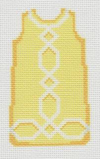 Yellow Lattice Trim Shift by Two Sisters Needlepoint (thumbnail)