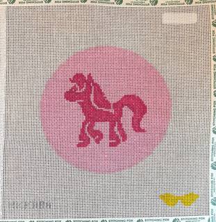 Pink Pony Round by Audra Designs (thumbnail)