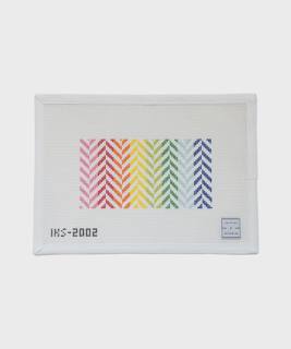 Rainbow Mini Herringbone Clutch by Initial K Studio (thumbnail)
