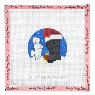 Bichon Frise and Santa by Chris Lewis Distributing (thumbnail)