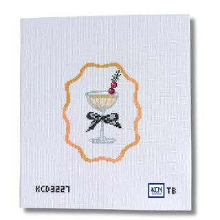 Holiday Cocktail Ornament Needlepoint Canvas by KCN Designers (thumbnail)