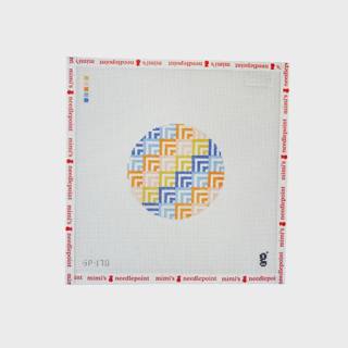 Coral Corners 4" Round by Goodpoint Needlepoint (thumbnail)