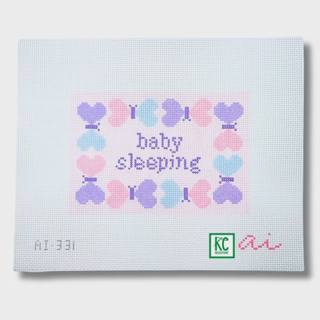 Baby Sleeping Butterfly Canvas by Allison Ivy Designs (thumbnail)