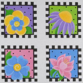 Pepperberry CS03 Funky Flower Coasters by Pepperberry Designs (thumbnail)