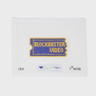 Blockbuster Logo by Susan Battle Needlepoint (thumbnail)