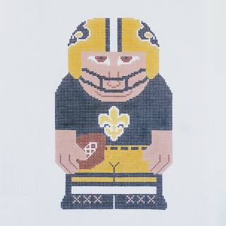 Saints Player Pillow by Lauren Bloch Designs (thumbnail)