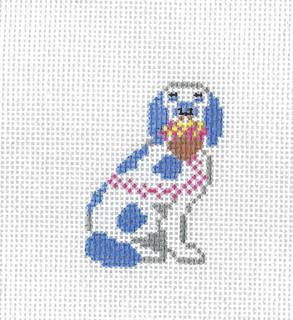 Right Facing Dog by Anne Fisher Needlepoint (thumbnail)