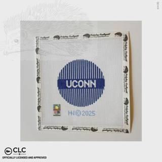UConn Connecticut 4" Round by Hedgehog Needlepoint (thumbnail)