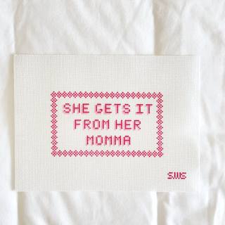 She Gets It From Her Mom by Stitching with Stacey (thumbnail)