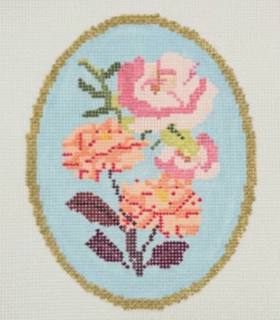 M-November Birth Flower Chrysanthemum and Peony by Atlantic Blue Canvas (thumbnail)