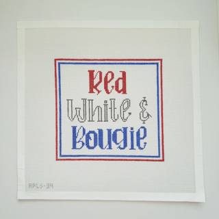 Red, White & Bougie by melissa loves needlepoint (thumbnail)
