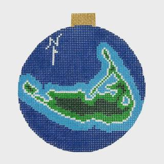 Natucket Map Ornament by Ann Kaye Studio (thumbnail)