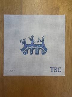 The Sheffield Collection · Blue Willow Deconstructed-Bridge by The Gingham Stitchery (thumbnail)