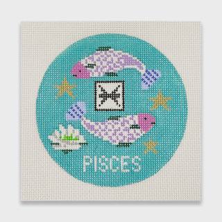 Pisces Zodiac Ornament by Doolittle Stitchery (thumbnail)