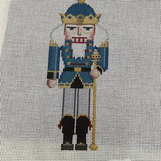 7" Nutcracker, King with Scepter #18 by Liz Goodrick-Dillon (Tapestry Tent, via Susan Roberts) (thumbnail)