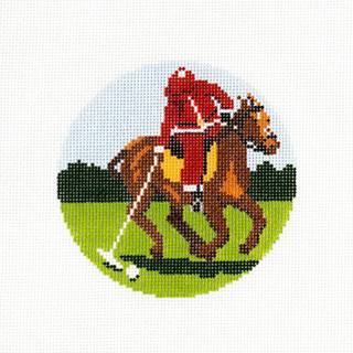 Santa Playing Polo by Ann Kaye Studio (thumbnail)